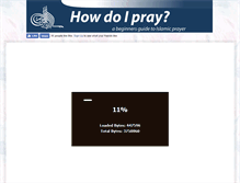 Tablet Screenshot of howdoipray.com